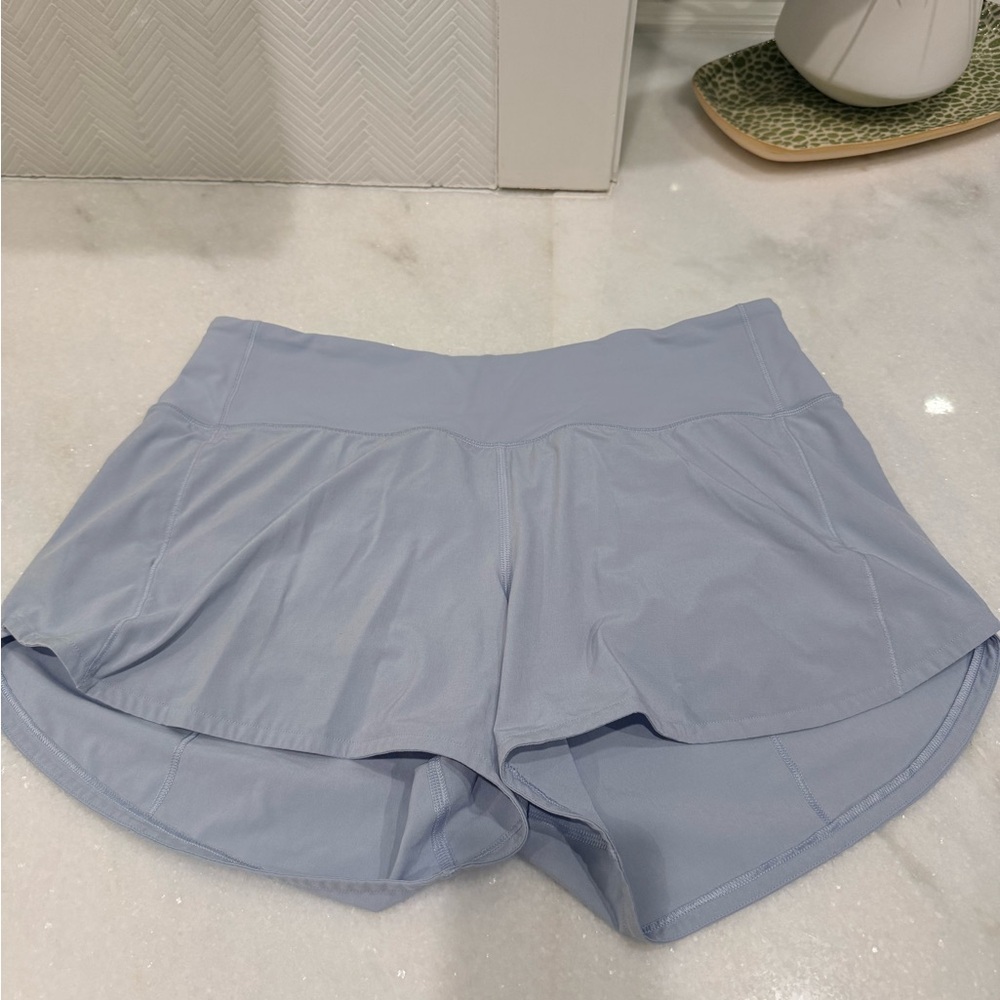 Lululemon Athletica Light Blue Athletic Shorts